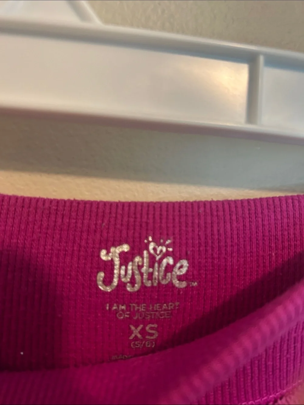 Justice Plush Cargo Joggers in Bright Magenta